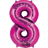 34 inch Anagram Pink Number 8 Foil Balloon (1)