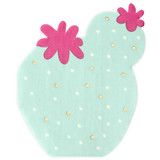 Pastel Cactus Shaped Paper Napkins (20)