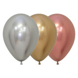 12" Reflex Classic Assorted Latex Balloons (50)