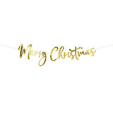 Merry Christmas Gold Paper Banner - 85cm (1)