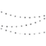 Silver Star Paper Garland - 3.6m (1)