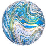 16 inch Marblez Orbz Blue Foil Balloon (1)