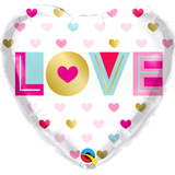 18 inch Love Metallic Hearts Foil Balloon (1)