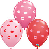 11 inch Kissey Lips Assorted Latex Balloons (25)