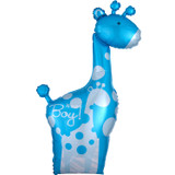 42 inch It’s A Boy Blue Giraffe Supershape Foil Balloon (1)