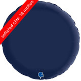 36" Navy Blue Satin Round Foil Balloon (1) 36" Navy Blue Satin Round Foil Balloon (1)