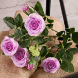 70cm Light Purple Camelot Rose Spray (1)