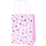 Pink & Gold Dots Paper Party Bags (4)