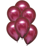 11 inch Pomegranate Satin Latex Balloons (6)