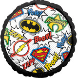 18 inch Justice League Logos Foil Balloon (1)