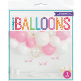 Pink Gingham 1st Birthday Arch DIY Latex Balloon Kit (1)