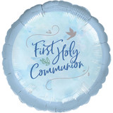 18 inch Blue First Communion Foil Balloon (1)