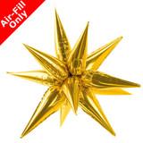 37" Gold Starburst Foil Balloon (1)