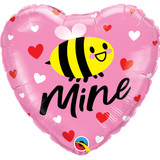 18 inch Bee Mine Hearts Foil Balloon (1)