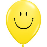 11 inch Yellow Smile Face Latex Balloons (50)