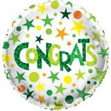 18 inch Congrats Green Eco Foil Balloon (1)