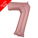 16 inch Anagram Rose Gold Number 7 Foil Balloon (1) 16 inch Anagram Rose Gold Number 7 Foil Balloon (1)