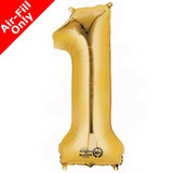 16 inch Anagram Gold Number 1 Foil Balloon (1)