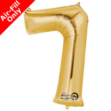 16 inch Anagram Gold Number 7 Foil Balloon (1)