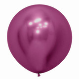24" Reflex Fuchsia Sempertex Latex Balloons (3)