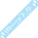 Mummy To Be Footprints Blue Sash (1)