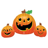 35 inch Smiling Pumpkin Supershape Foil Balloon (1)