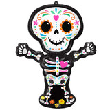 34 inch Day Of The Dead Skeleton Supershape Foil Balloon (1)