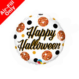 9 inch Halloween Sparkly Spots Foil Balloon (1) - UNPACKAGED