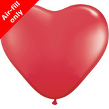 6" Red Heart Shaped Latex Balloons (100)