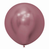 24" Reflex Pink Sempertex Latex Balloons (3)