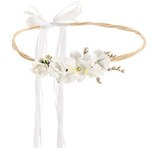 White Flower Crown - 18cm (1)