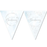 On Your Christening Blue Paper Bunting - 3.7m (1)