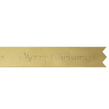 Merry Christmas Gold Cake Ribbon (1)