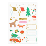 Christmas Winter Forest Stickers Sheet (1)