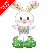 46 inch Spotted Easter Bunny Airloonz Foil Balloon (1)