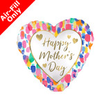 9 inch Mother's Day Watercolour Foil Balloon (1) - UNPACKAGED