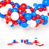 Red, White & Blue Garland DIY Latex Balloon Kit (1)