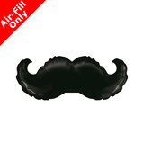 14 inch Mini Moustache Foil Balloon (1) - UNPACKAGED