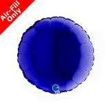 9" Royal Blue Round Foil Balloon (1) - UNPACKAGED