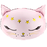 19 inch Cute Pink Kitten Foil Balloon (1)