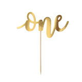 Gold One Cake Topper (1)