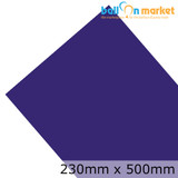 Purple Hot Flex Clothing Vinyl - 230mm x 500mm (1 sheet)