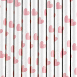 Hearts Light Pink Paper Straws (10) Hearts Light Pink Paper Straws (10)