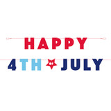 Happy 4th of July Paper Letter Banner - 2.59m (1)