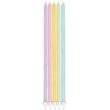 16cm Mixed Pastel Candles (10)
