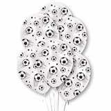 11 inch Football White Latex Balloons (6)