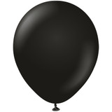 18" Standard Black Kalisan Latex Balloons (25)