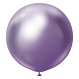 24" Mirror Violet Kalisan Latex Balloons (2)