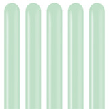 260 Macaron Mint Green Kalisan Entertainer Balloons (100)