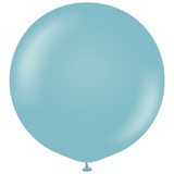 36" Retro Blue Glass Kalisan Latex Balloons (2)